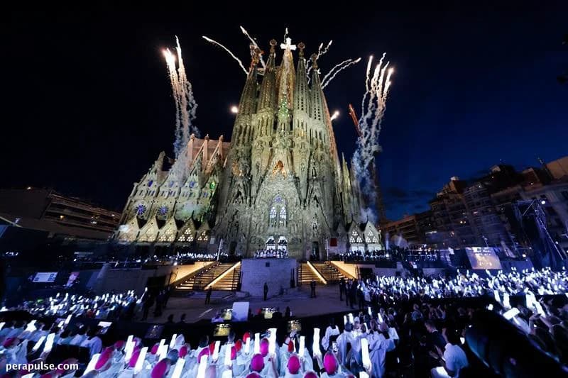 Pope Leo XIV Blesses New Tower at Barcelona's Sagrada Familia