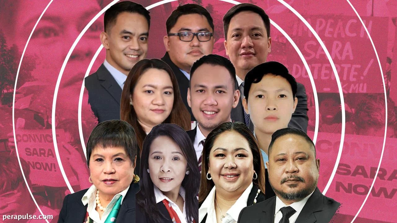 Private Prosecutors Named for VP Sara Duterte's Impeachment Trial